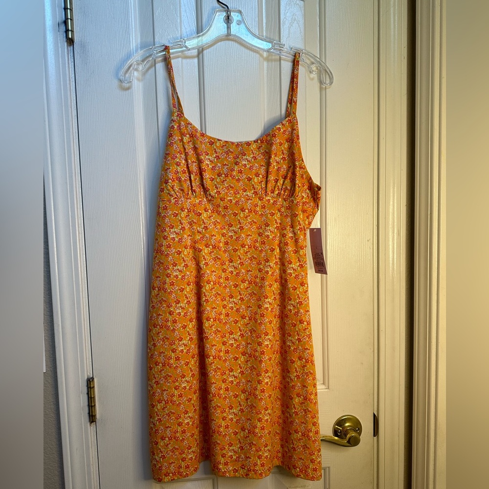 Orange Floral Sundress